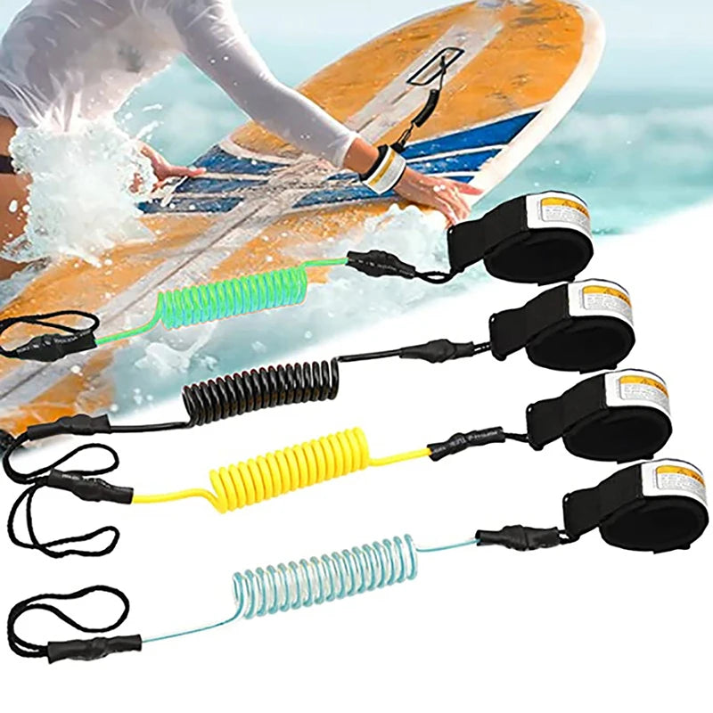 Ankle Leash Sup Board Foot Leg Rope Surfboard Raft Kayak RopeCoiled Surfboard Leash Surfing Stand UP Paddle Board