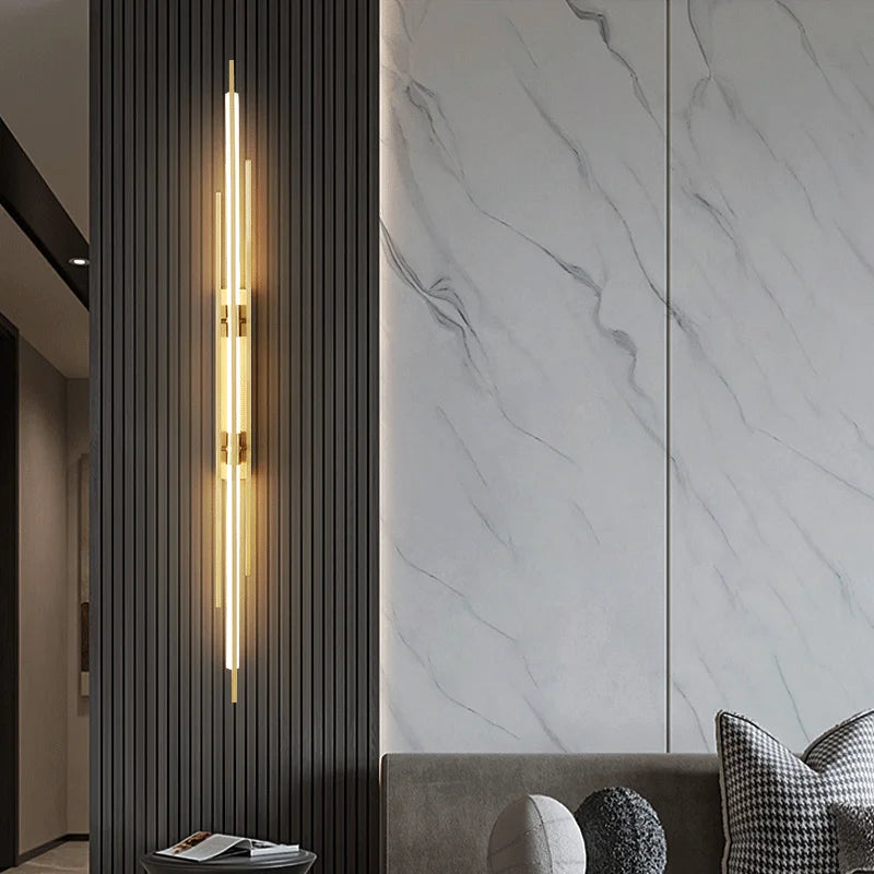 Light Luxury Wall Lamp Modern LED Gold Wall Light Indoor Lighting Wall Sconce Home Decor for Living Room Bedroom Bedside Stairs