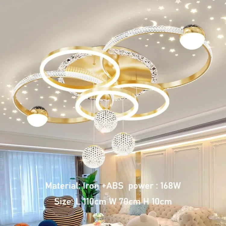 Modern LED Ceiling Light for Living Room Decor Pendant Light Interior Decoration Ceiling Luxury Chandelier Restaurant Lamp Villa