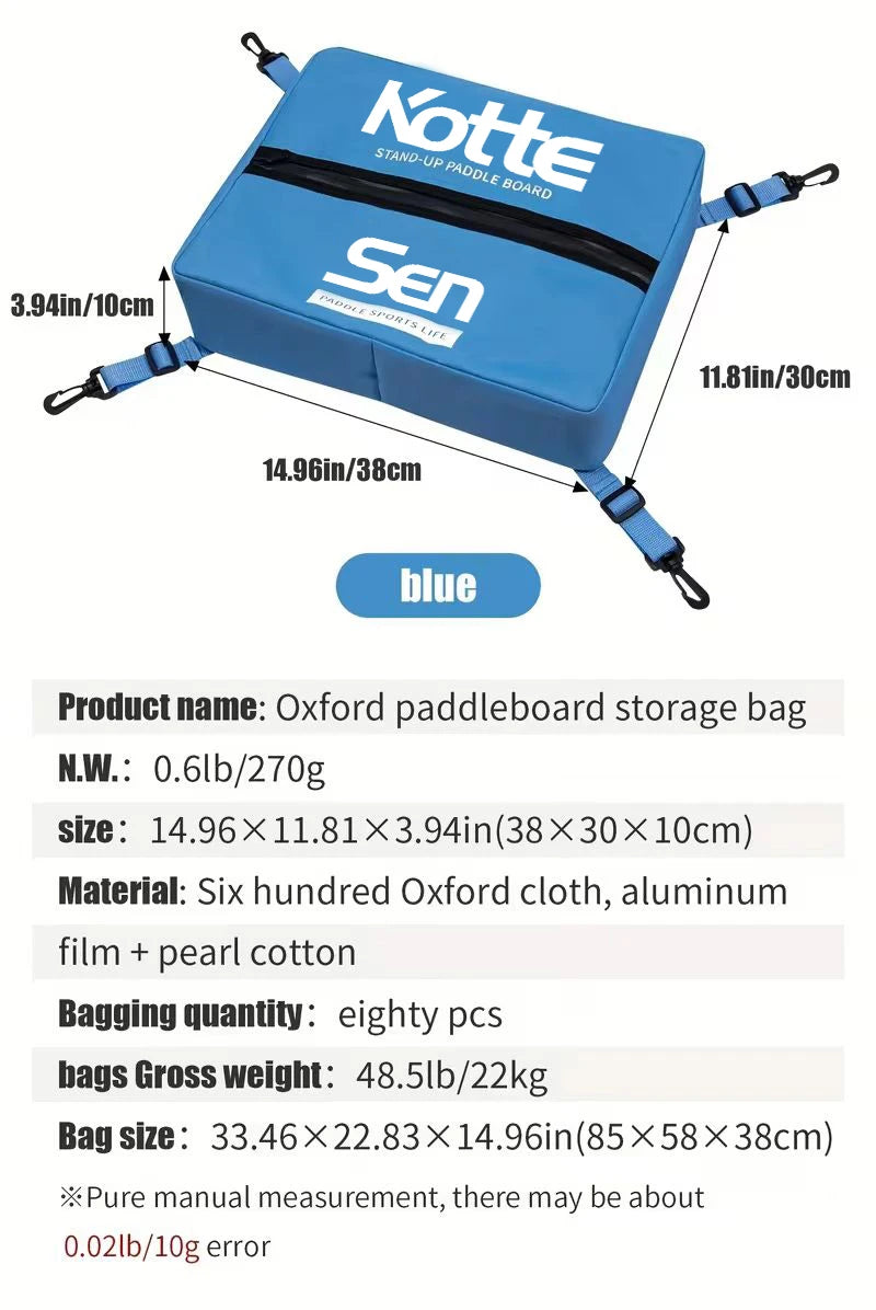 Kottesen Surfboard Headboard Storage Bag Deck Bag Paddle Board Storage Surfing Accessories Swimming Portable Sports Bag Thermostatic Bag