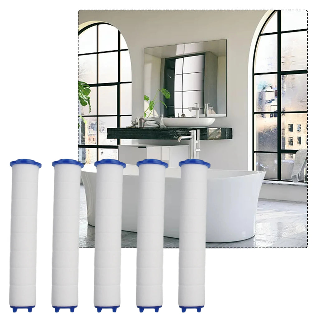 1pc / 5PCS Replacement Shower Head Cotton Filter Set Water Purification 11.5*2.5cm/4.53*0.98in For Shower Water Cleaning