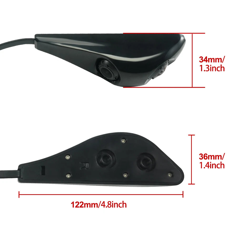 Carsanbo Motor Vehicle Dual Lens Camera Aviation Head Interface HD AHD1080P Camera Only Supports 1080 Monitor Use Car Camera