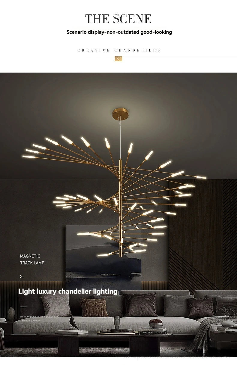 Modern LED Ceiling Pendant Light-modern Dimmable Lighting for Living Room, Kitchen, and Luxury Room Decoration