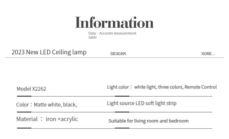Modern Round LED Ceiling Light with Adjustable Brightness for Living Room Bedroom Dining Room Home Decor Lusters Luminaires
