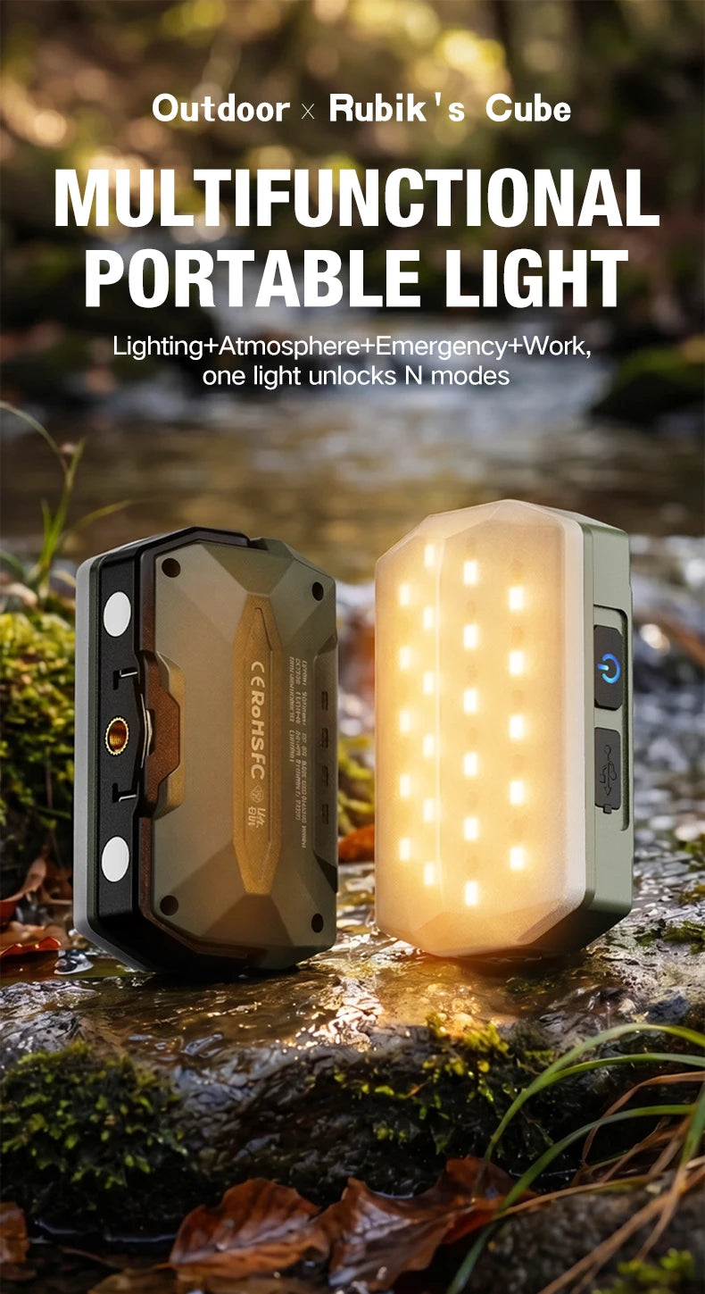 Outdoor Camping Lights, Portable Camping Tents, Camping Atmosphere Hanging Lights, Long-Lasting Rechargeable Lighting Fixtures