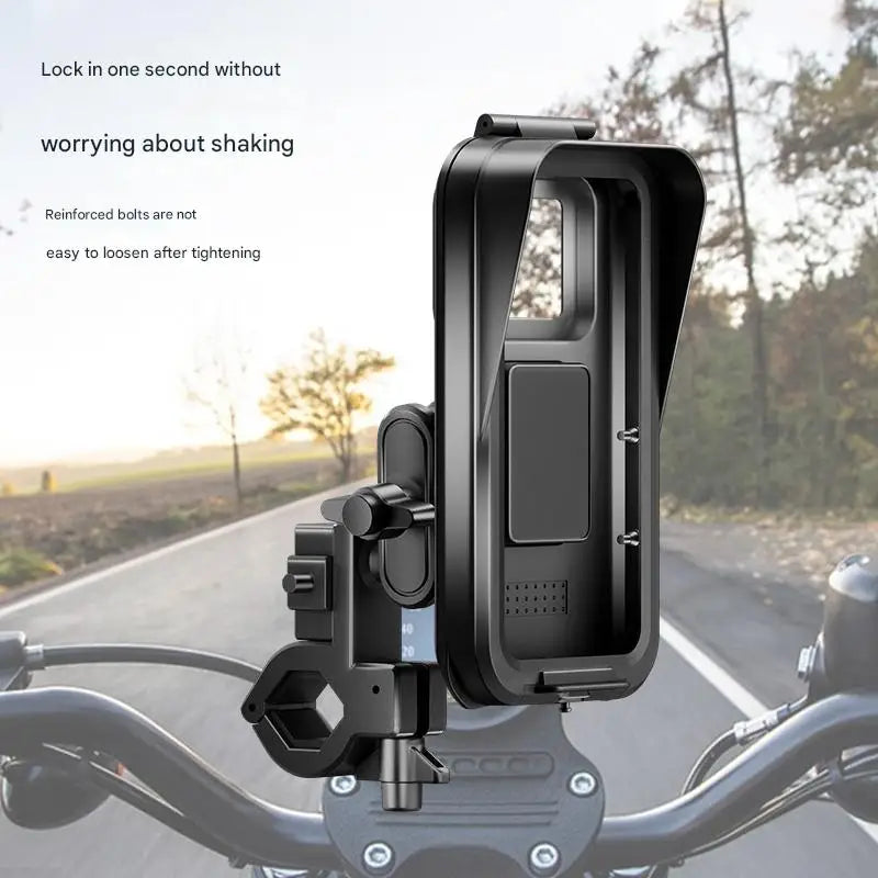Three Proof Car Phone Holder Waterproof Dustproof Anti-Fall for Motorcycles Electric Bikes Bicycles - Secure Mounting