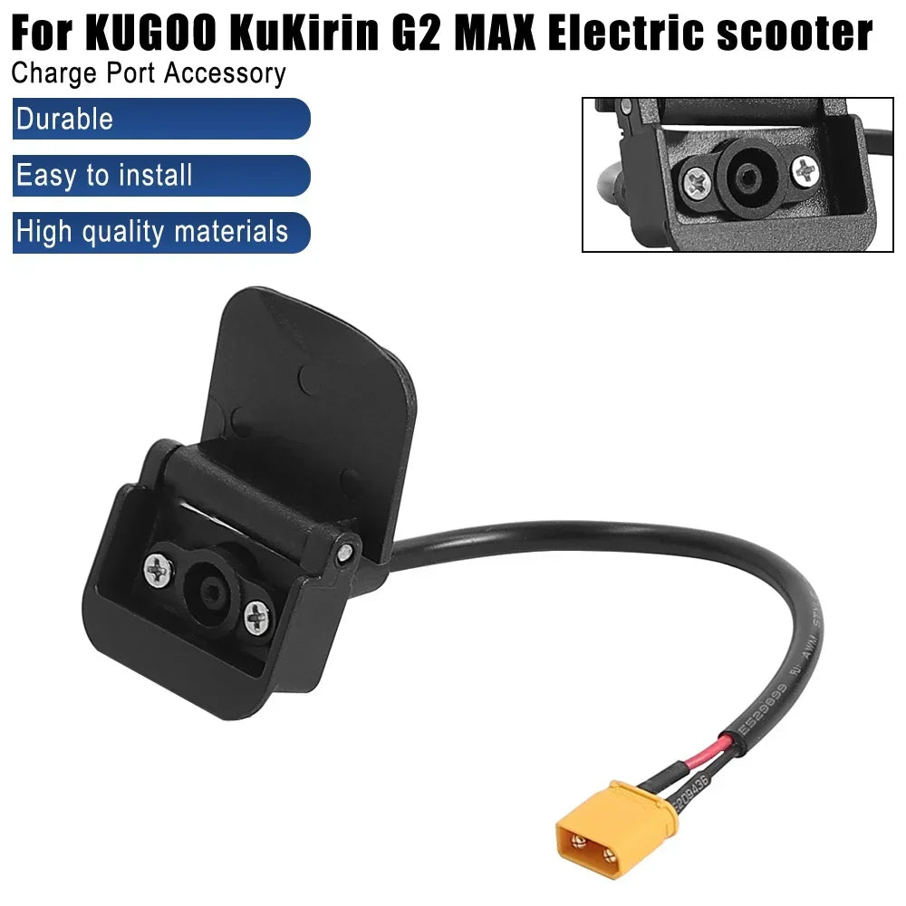 Charging Port Component Socket Plug Connecting Charging Interface Parts for Kugoo Kukirin G2 Max Electric Scooter