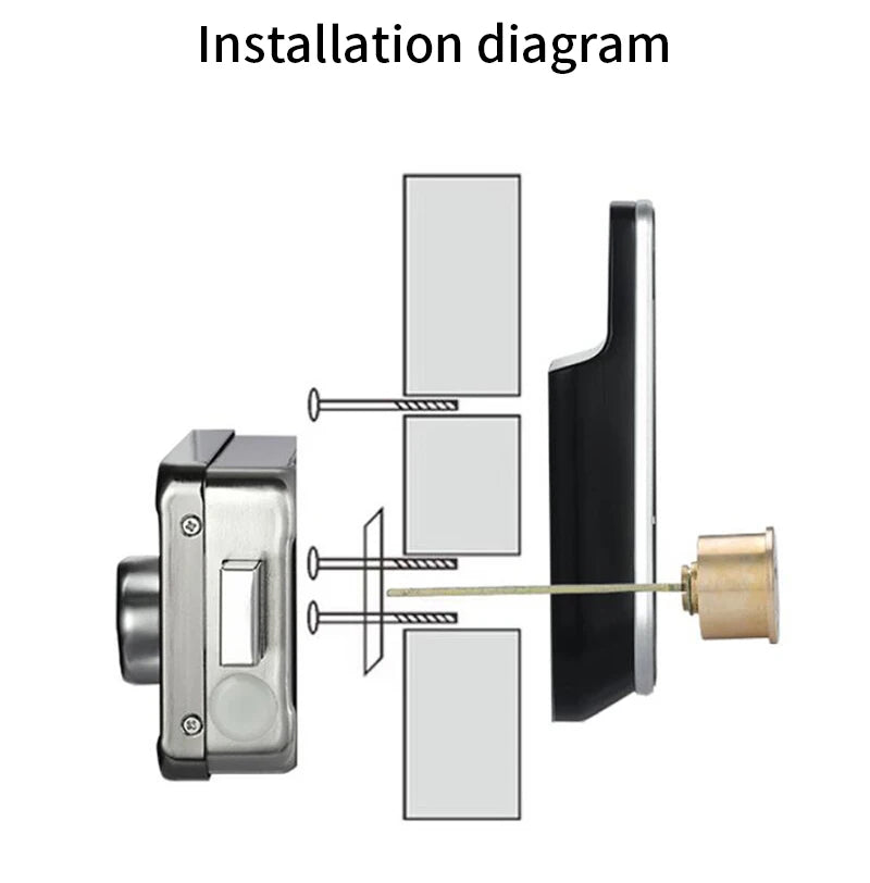 Support Tuya app Bluetooth app fingerprint intelligent door lock password RFID card wheel rim bolt lock electronic door lock