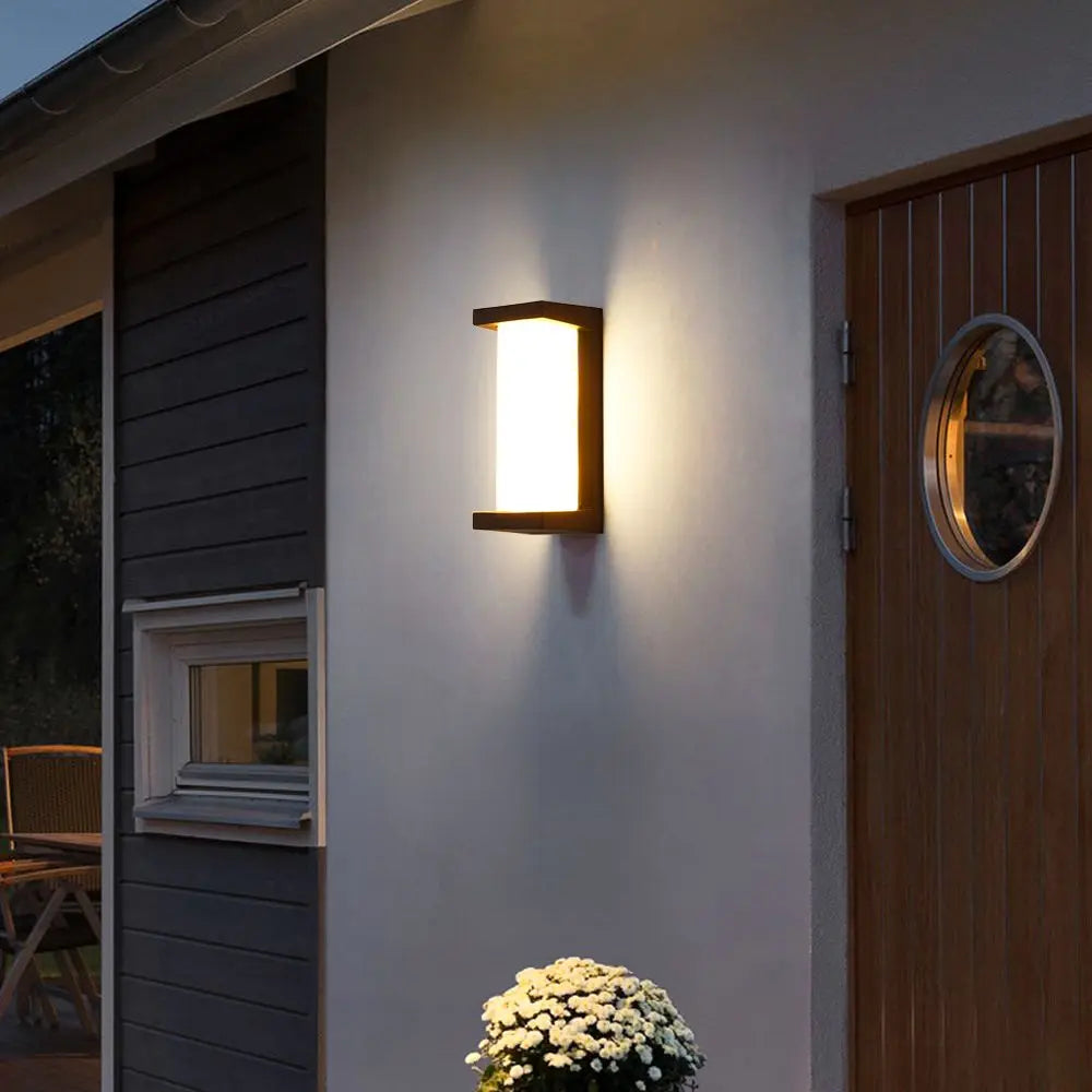 Outdoor Wall Light 85-265V IP65 Waterproof 25W 12W Garden Corridor Balcony wall lamp courtyard Decor Warm Light exterior Stairs