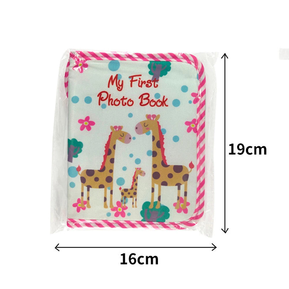 Baby Photo Album First Year Baby Photo Book Growth Babies Albums Shower Guest Diy Giraffe Photography Album with Family record