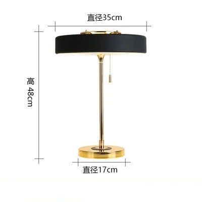 Nordic Novelty Table Lamp Modern Luxury Desk Light with E27 Bulb for Bedroom Bedside