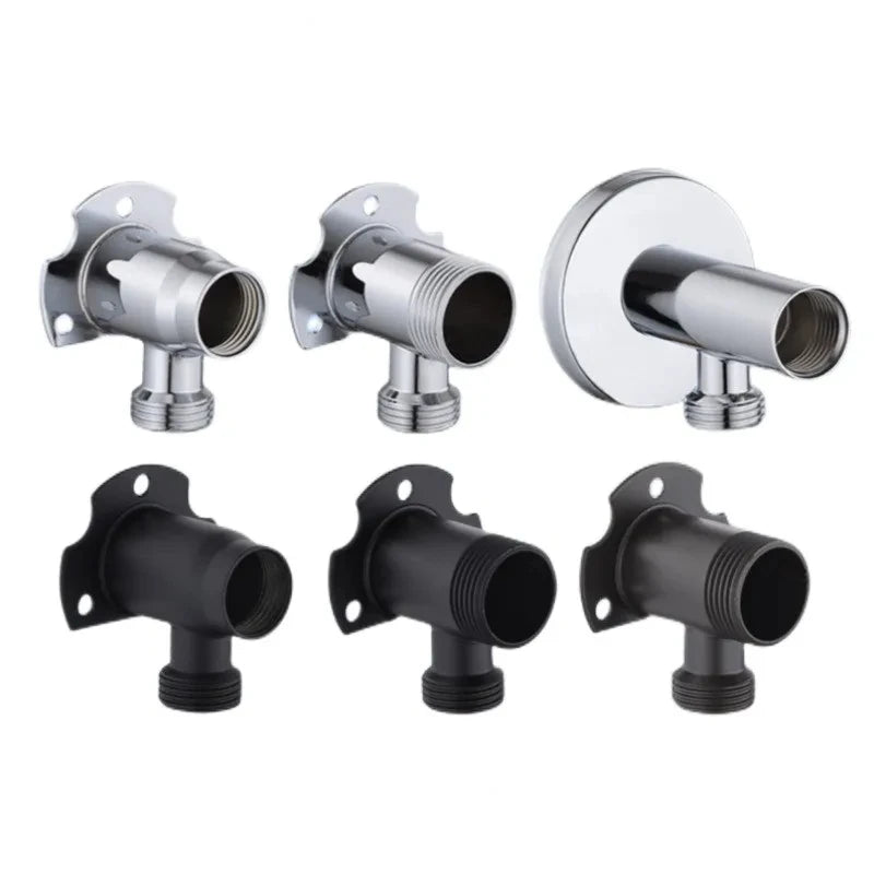 1/2" 3/4" Universal Bathroom Faucet Fixed Base Wall Mounted Tap Installation Adapter Shower Inlet Outlet Mix Water Valve Parts