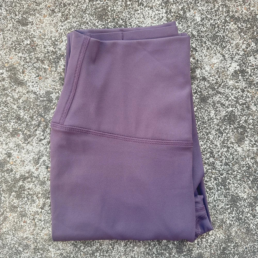 Solid Color High Waist Yoga Legging soft Back Waist Pocket Women Sport Pant Tight ButterAthletic Gym Comprehensive Training Jog