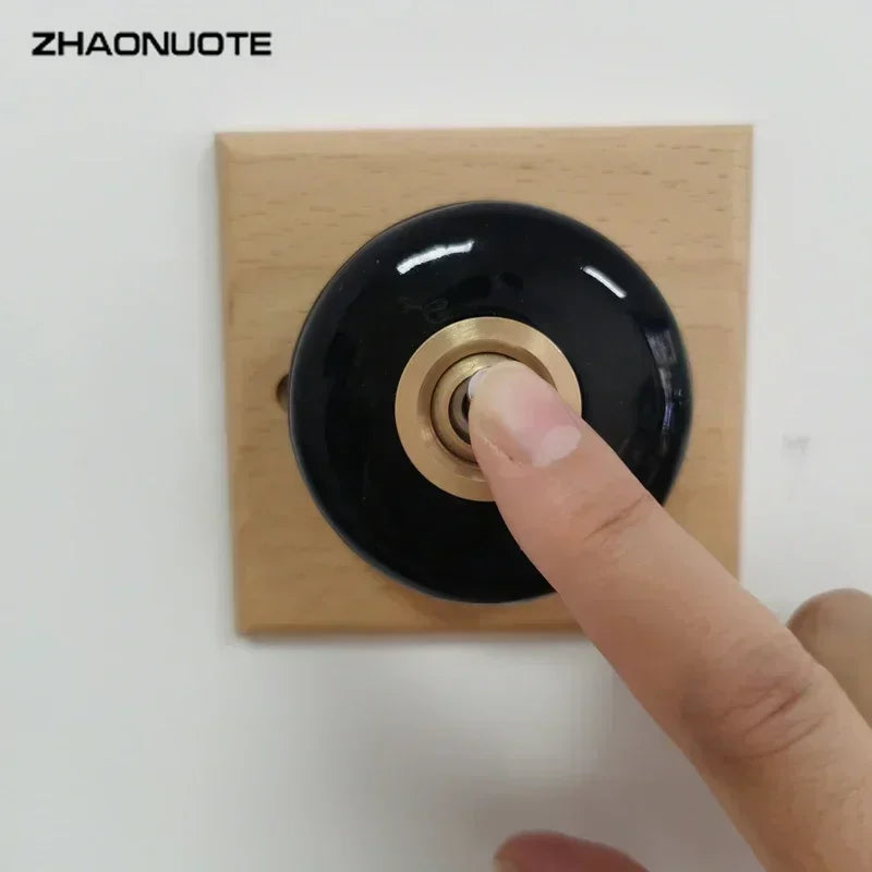 High Quality Retro Ceramic Round Toggle Switch 1 Ｗay 2 Way Control Wall Light Switch
