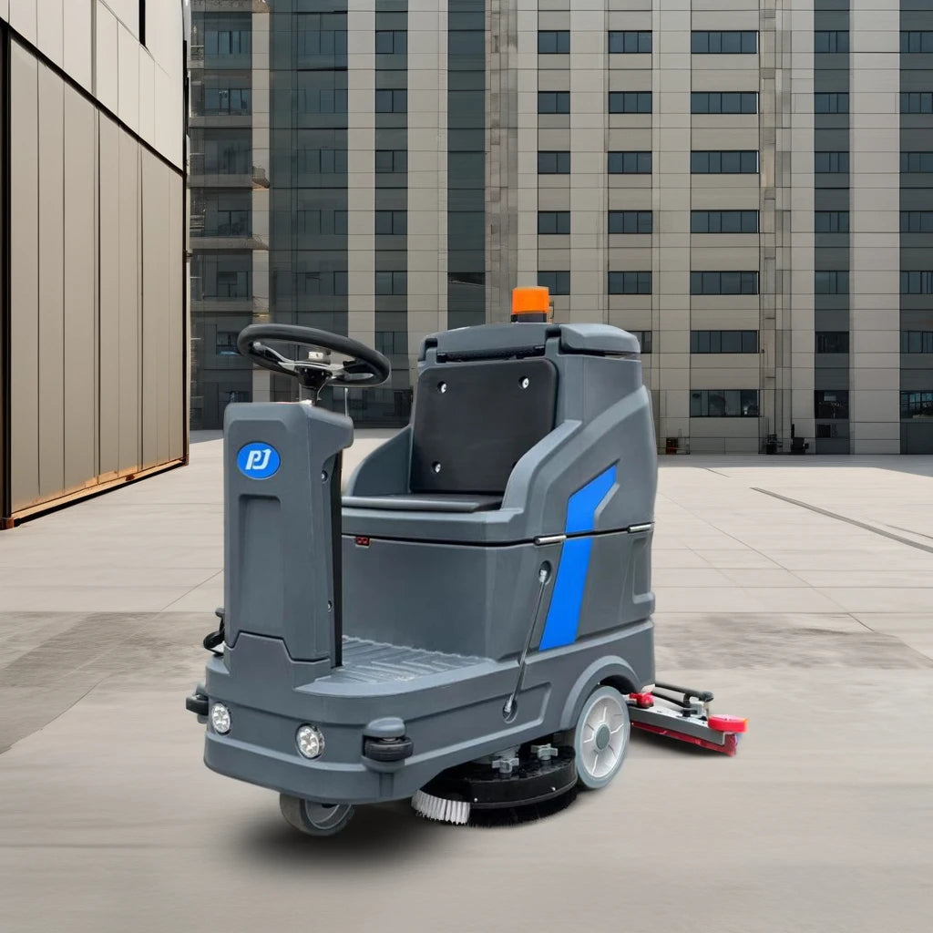 New High-voltage Electric Riding Self-Propelled Factory Floor Cleaner, 24V100AH 100L Tank, Professional Cleaning,