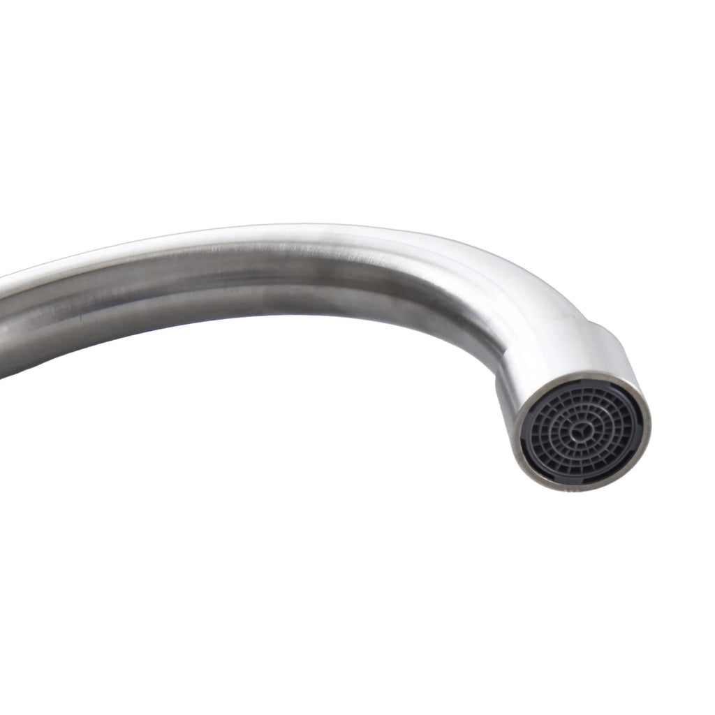 Kitchen Faucet Stainless Steel -=-Water Tap Single Cold Free Rotation Deck Mounted =-Single Lever Bathroom Kitchen Sink Faucet
