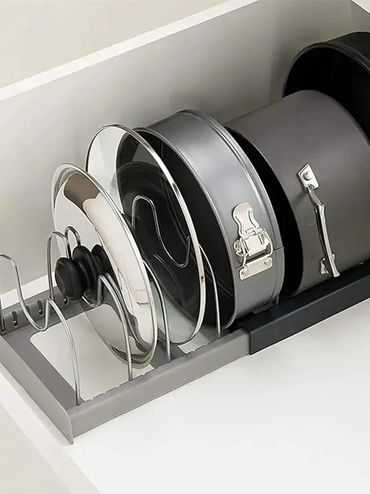 Compartments Pot and Pan Organizer Kitchen Cabinet Pantry Baking  for Cutting Boards/Plates/Baking Utensils
