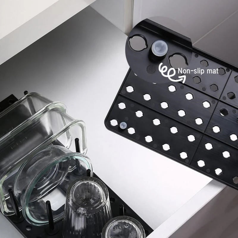 Kitchen Organizer Dish Drying Rack Plates Shelf Removable Plastic Holder Dish Rack Sink Draining Storage Stand Home Accessories