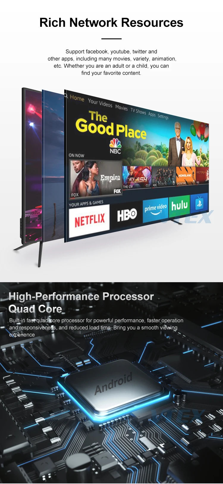 Big Size 48" 49" 50" 55" 65" 75" Curve LED TV 4K, Curved UHD 32 42 43 49 55 60 65 75 85 Inch Smart LED Television 4K TV