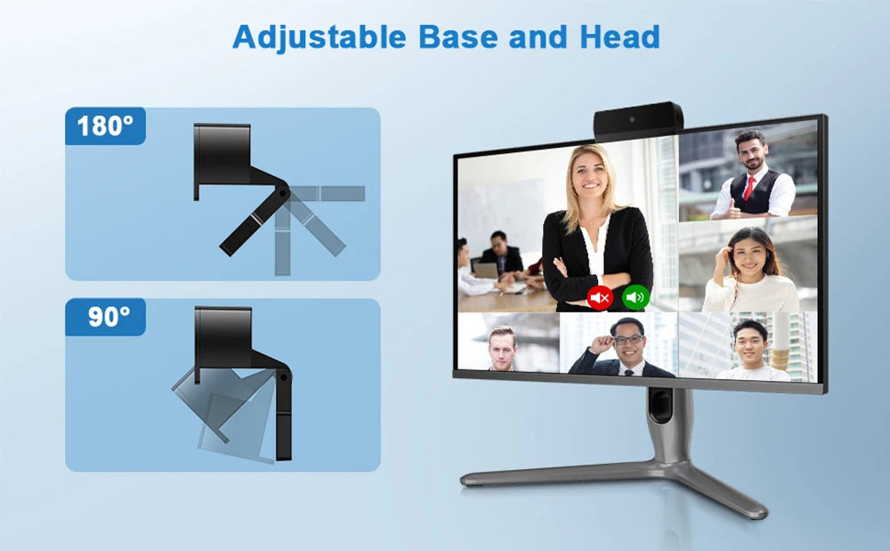 HD 1080P Web Camera USB Web Camera with Microphone Autofocus Camera PC Computer Laptop Live Streaming Webcam for Video Calling