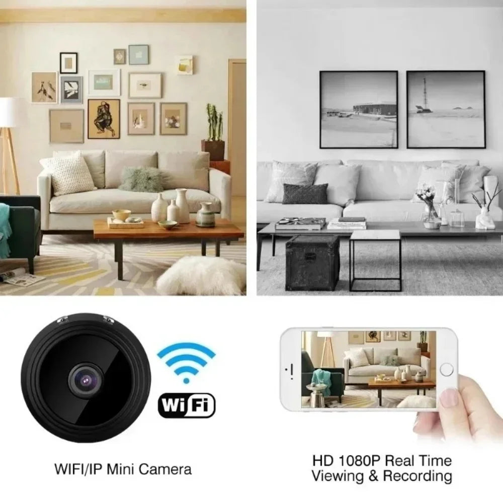 A9 WiFi Security Camera Wireless Surveillance Camcorder Infrared Night Vision Motion Detection Remote Video Monitor Smart Home