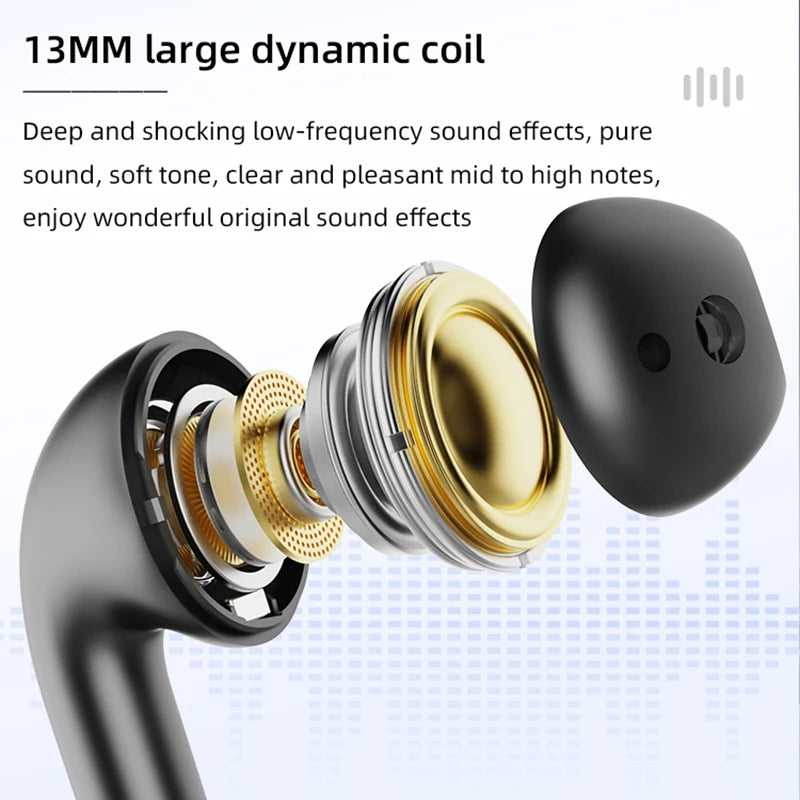 Lenovo LP30 Pro Headphones Wireless Bluetooth 5.4 Earphones TWS Hifi Sound Earbuds Gaming Sports Music Headset HD Call with Mic