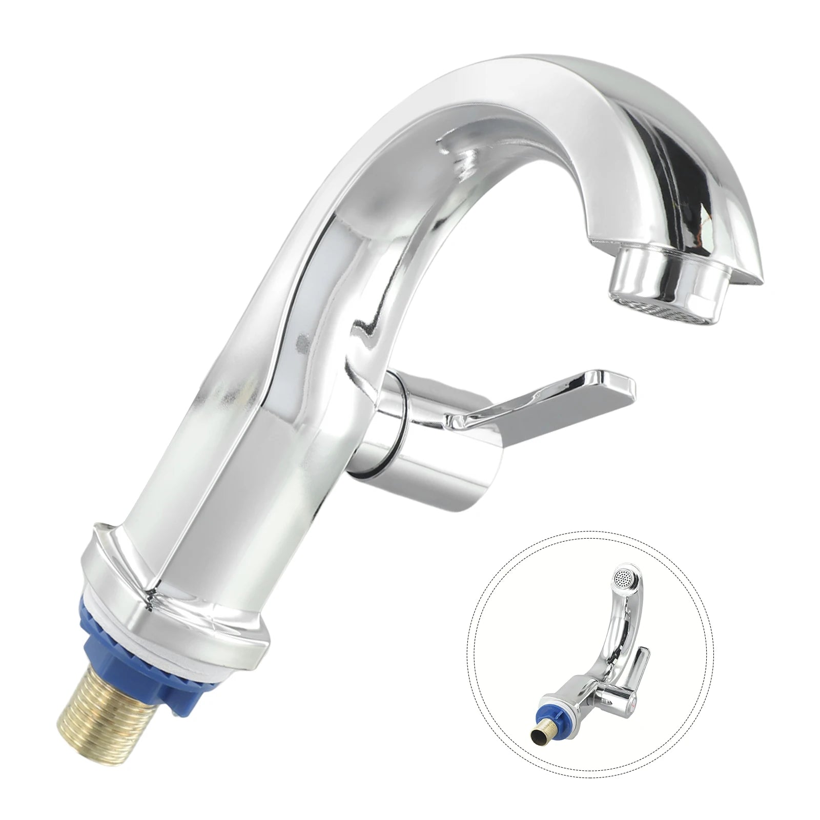 Bathroom Basin Faucet ABS Water Purifier Single Lever Hole Tap Single Cold Bathroom Kitchen Deck Mounted Bathroom Sink Faucet