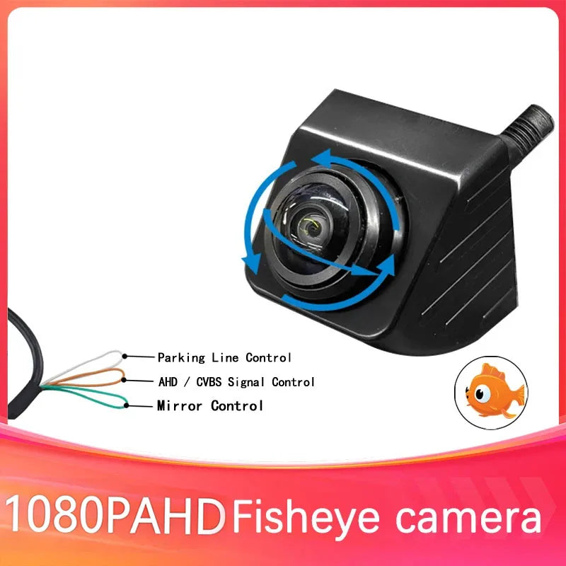 Car Rear View Camera AHD CVBS 720P HD Reversing Image 12V 170° Wide Angle Night Vision Adjustable Fisheye Len Car Vehicle Camera