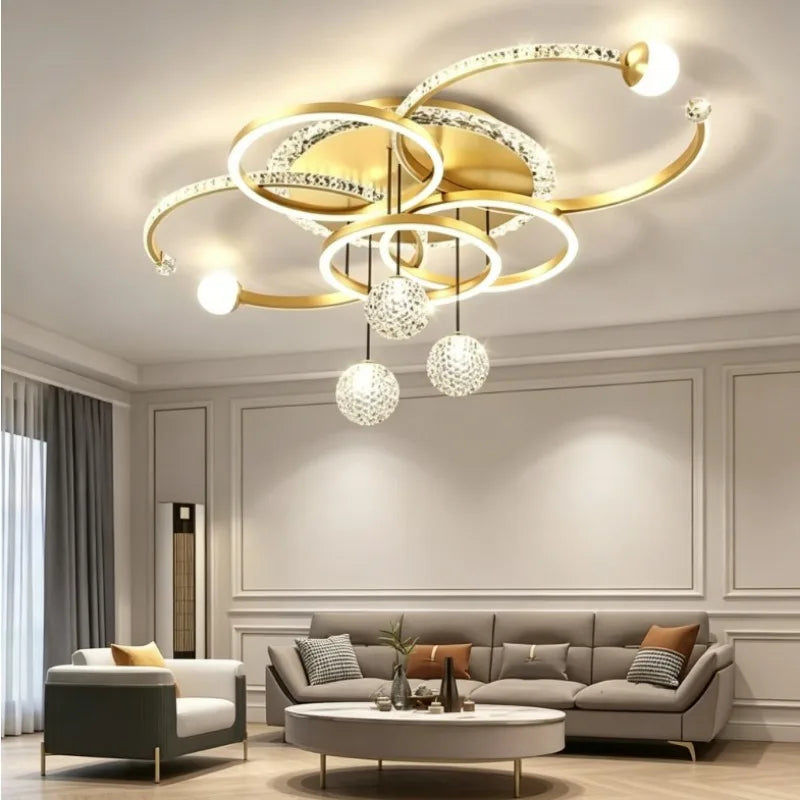 Modern Light Luxury Master Bedroom Pendant Lamp LED Creative Restaurant Lamp Villa Bedroom Interior Decoration Lighting Fixtures