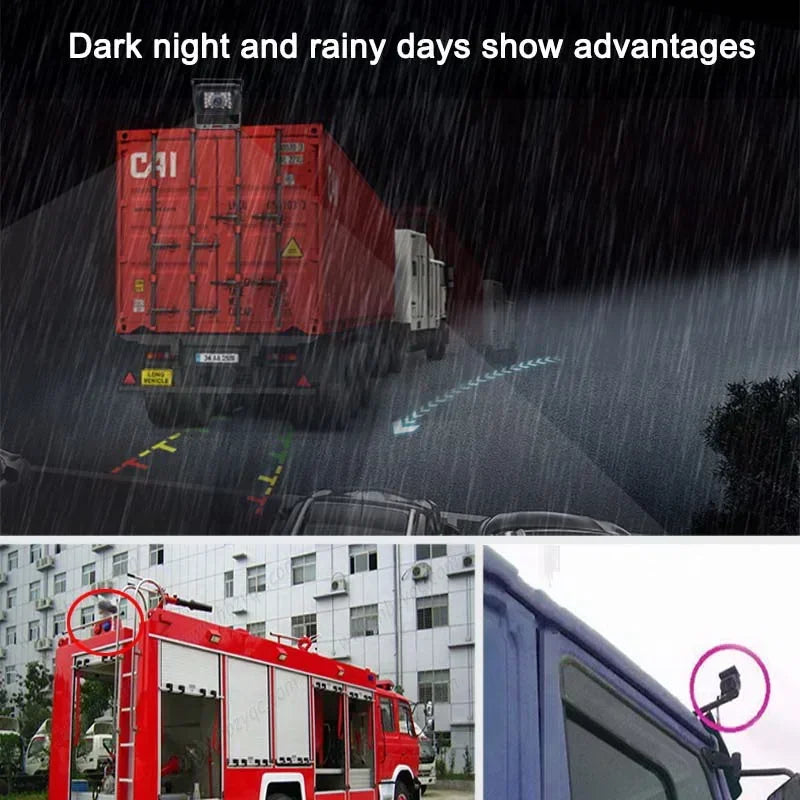 HD 12V/24V Backup Camera Heavy Duty IR Night Vision Waterproof Vehicle Rear View HD Cam for Car Bus Lorry Trailer Pickups RV