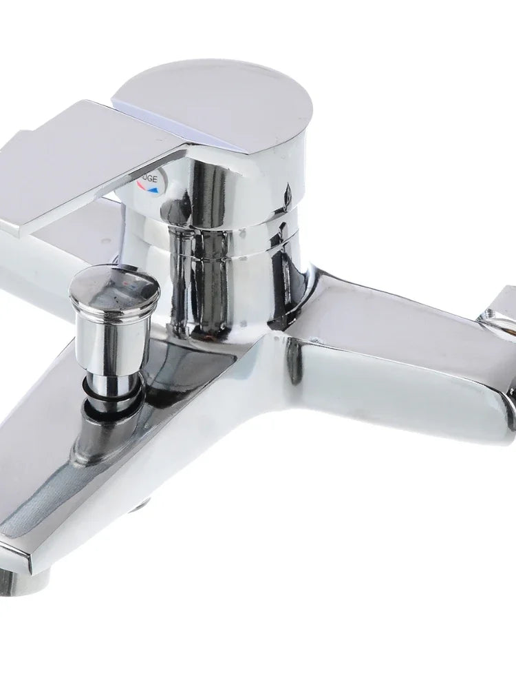 Chrome Zinc Alloy Bathroom Basin Mixer Faucet Sink Tap Wall Mounted Hot & Cold Water Mixer High Quality Faucet