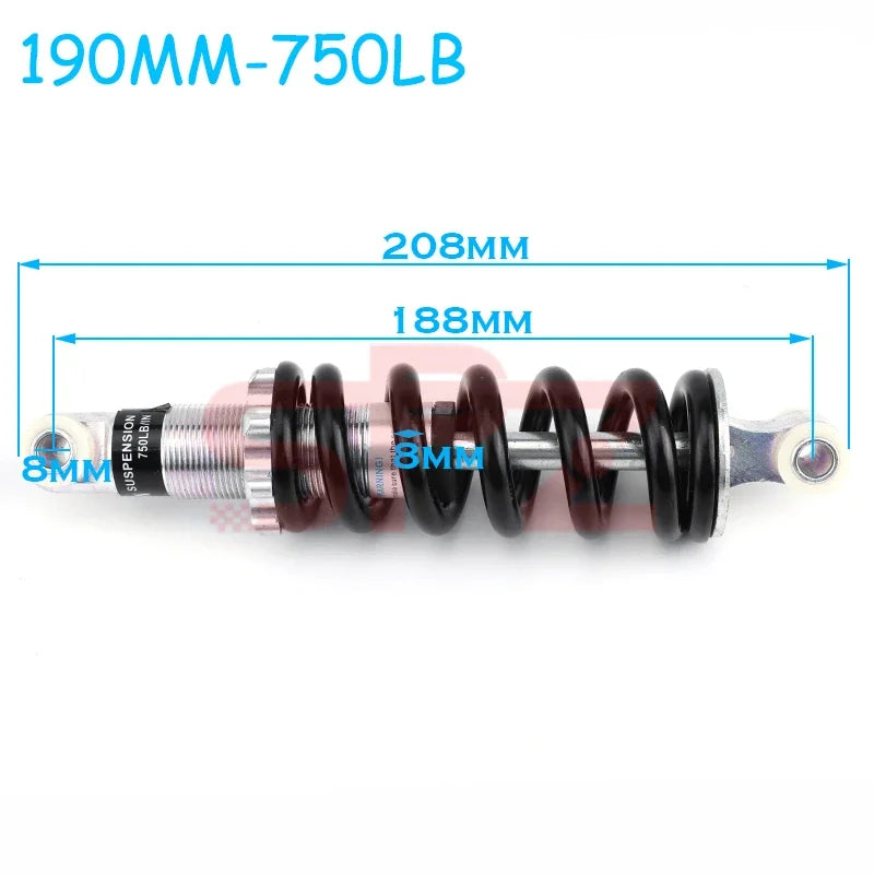 Electric Bike 90-215mm 400-2000lbs Suitable for 47cc49CC Bicycle Mini Motorcycle Spring Shock Absorber Suspension Shock Absorber