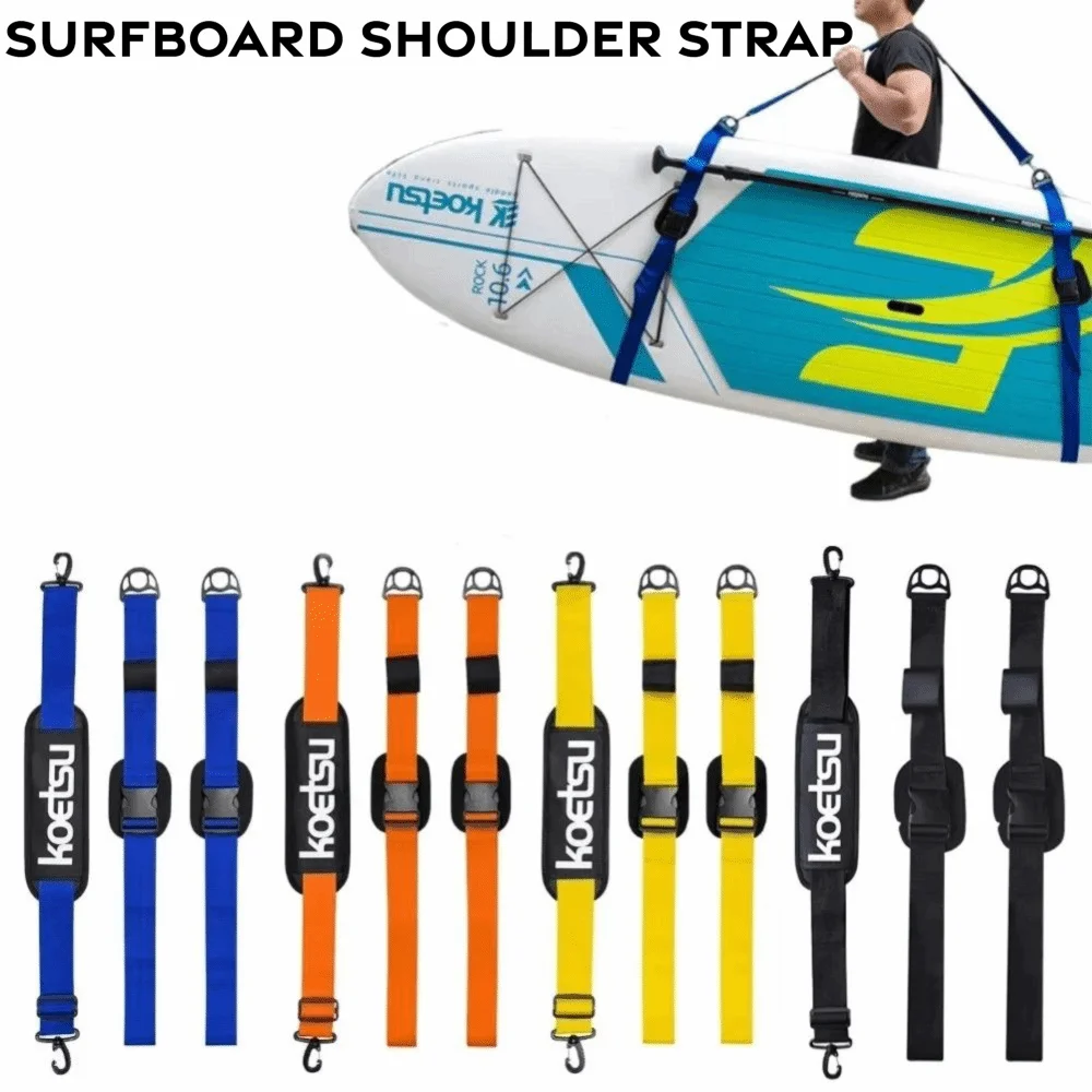 Portable SUP Carrying Strap Nylon Adjustable Length Paddle Board Carrier Durable Shoulder Sling Design Surfboard Shoulder Strap