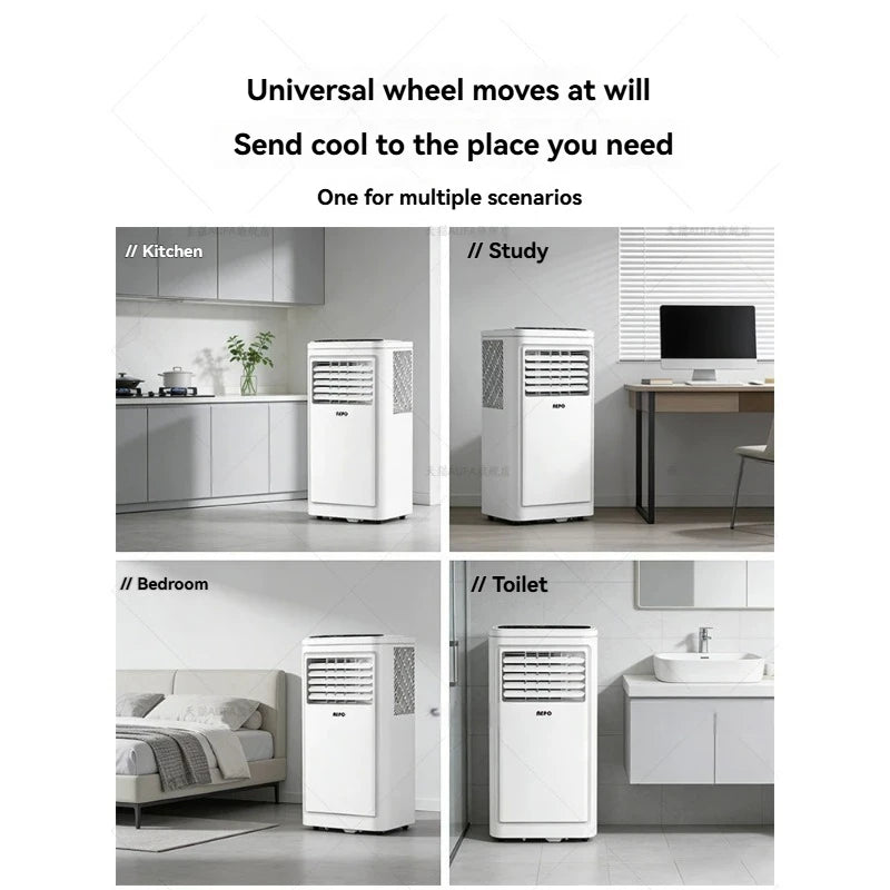 Portable Air Conditioner with Heating and Cooling, No Outdoor Unit, Easy Install for Rental Room, Dormitory, Kitchen, Office
