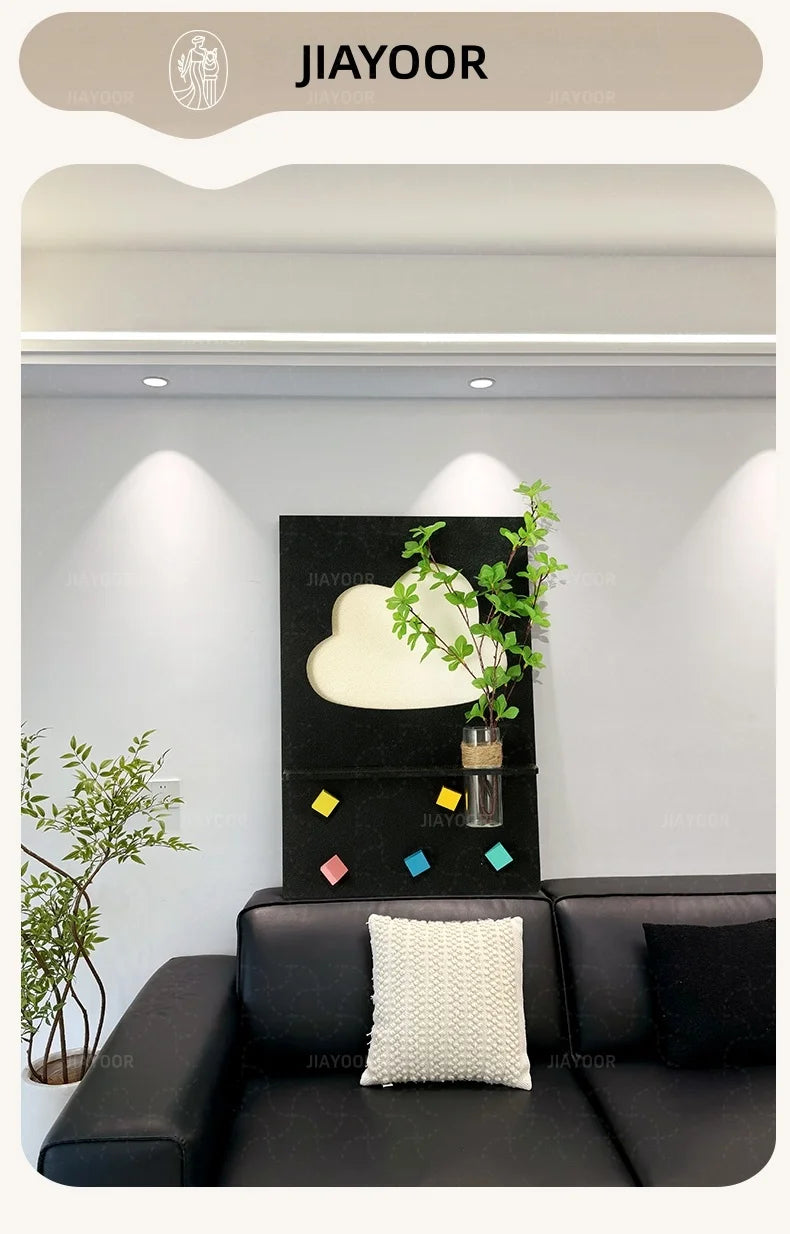 Modern LED Wall Light For Living Room Background Study Interior Home Decoration Art Lustre Vase Mural Lamp Black Sconces Fixture