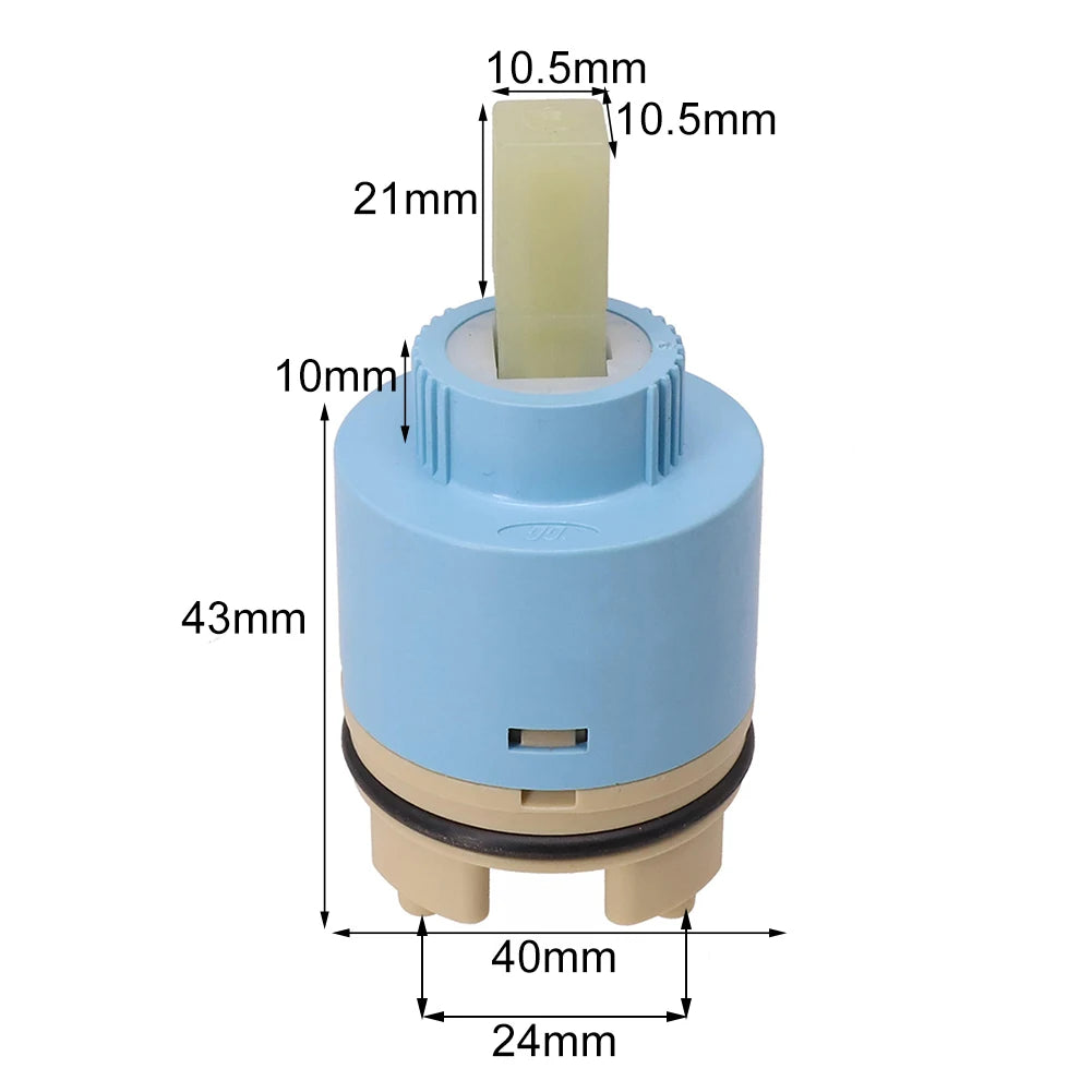 Fit For Most Sink Faucets Lever Tap Mixer Tap Cartridge Bathroom Kitchen 35/40mm Ceramic Disc Fittings Parts Tools