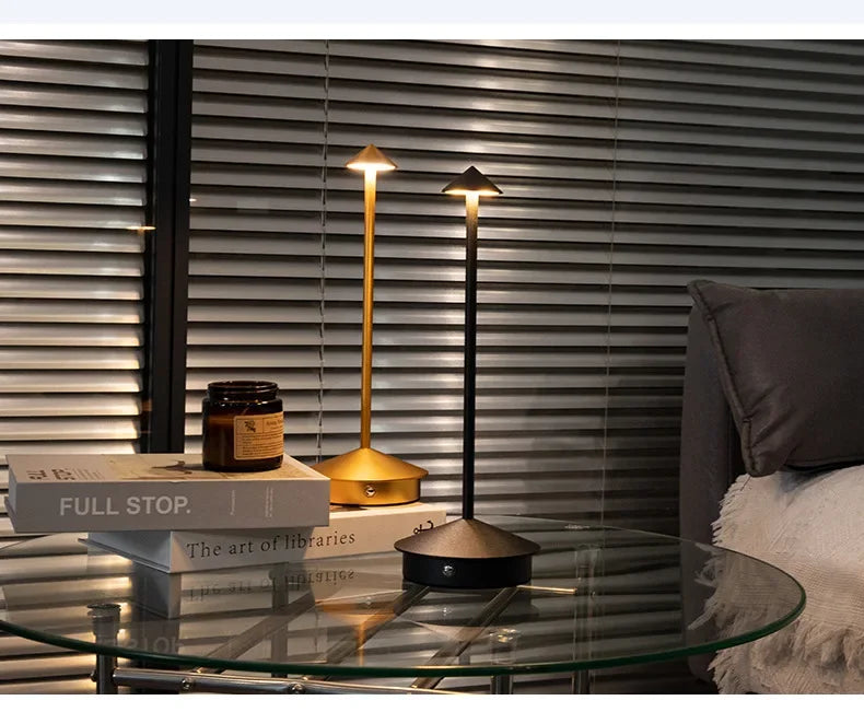 Rechargeable Table Lamp Creative Dining Touch Led Hotel Coffee Pina Pro Table Lamp Lampada Bedside Lamp Decorative Desk Lamp