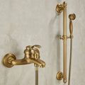 Bathroom Bath Wall Mounted Hand Held Antique Brass Shower Head Kit Shower Faucet Sets YT-5360-A