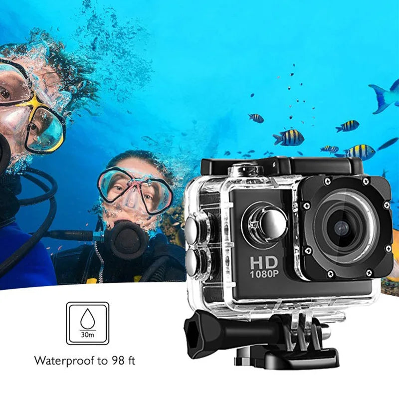 Full HD 1080P Waterproof Camera 2.0 Inch Camcorder Sports DV Go Car Cam Pro Mini Sports DV Camcorder With Cam Accessories