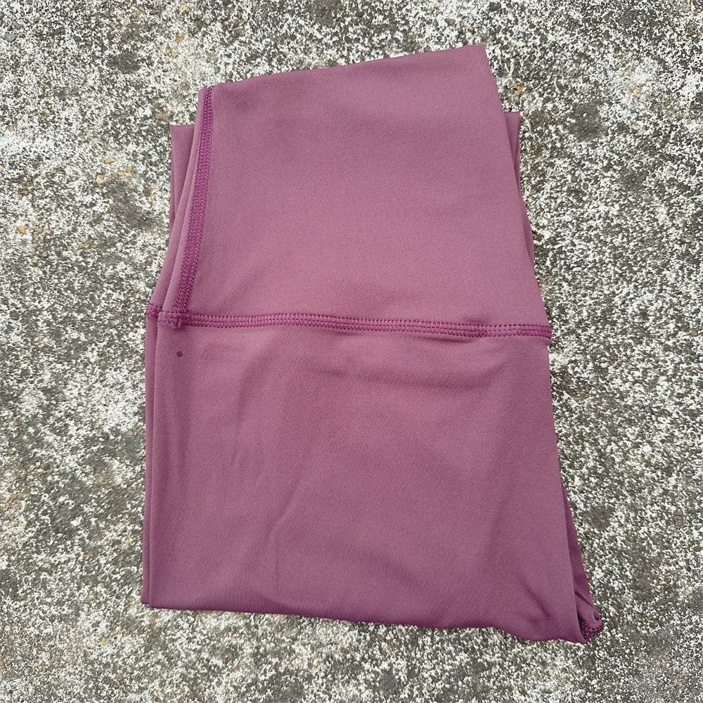 Solid Color High Waist Yoga Legging soft Back Waist Pocket Women Sport Pant Tight ButterAthletic Gym Comprehensive Training Jog
