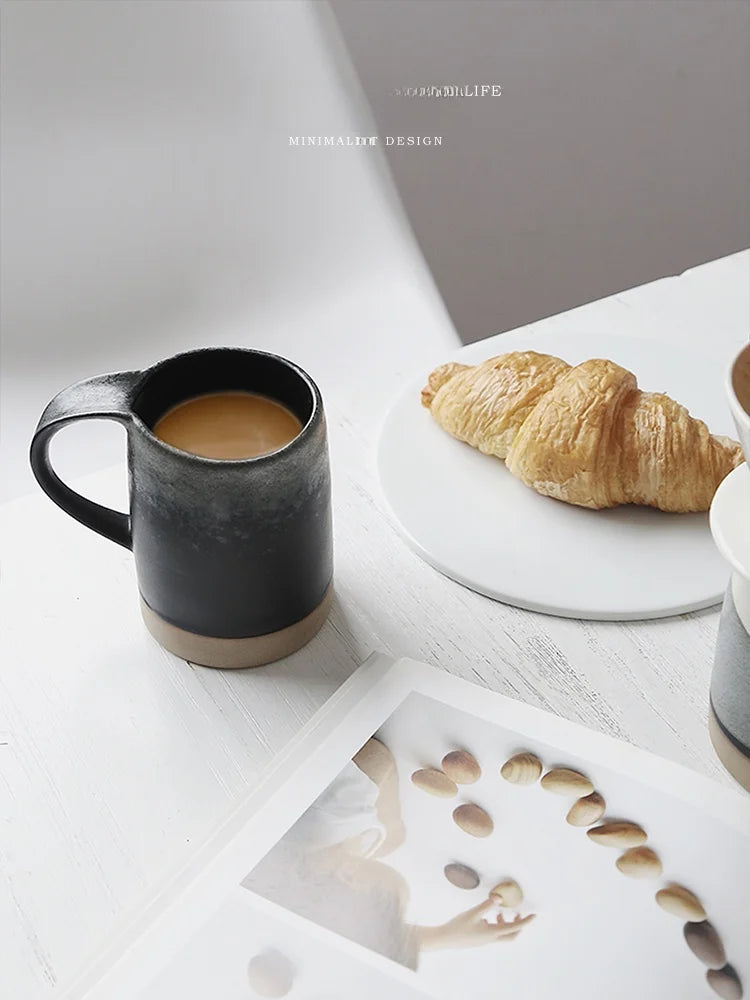 Tlife Japanese Sle Cerc Coffee Cup Vintage Small Batch Mugs Couple Cups Day Night Home Use Handmade Available