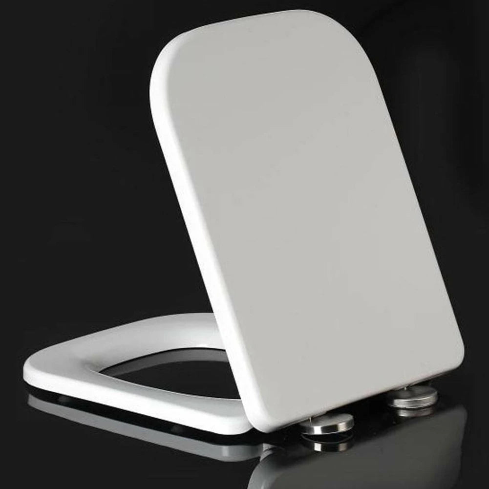 2pcs Toilet Seat Hinges 45mm Stainless Steel Top Close Soft Release Quick Fitting Heavy Duty Fix Hinge Replacement Hardware