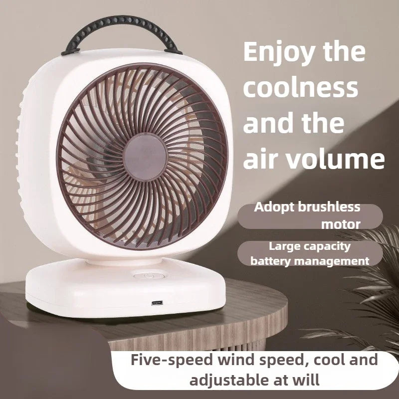 1200mAh-2000mAh Air Circulation Wireless Fan Household Desktop Office Portable Desk Fan Bedroom Large Wind Ceiling Fan
