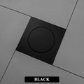 Pop Up Foot Floor Drain 10CM Brass Chrome Anti-odor Bath Drains Push Down Deodorization Gold Matte Black Shower Room Cover Plug
