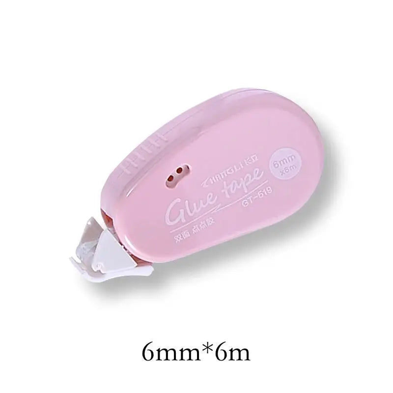 Double Sided Adhesive Paper Tape Dot Liner Tape Glue For Scrapbooking DIY Crafts Decor Office School Supplies Stationery 6mm*6m