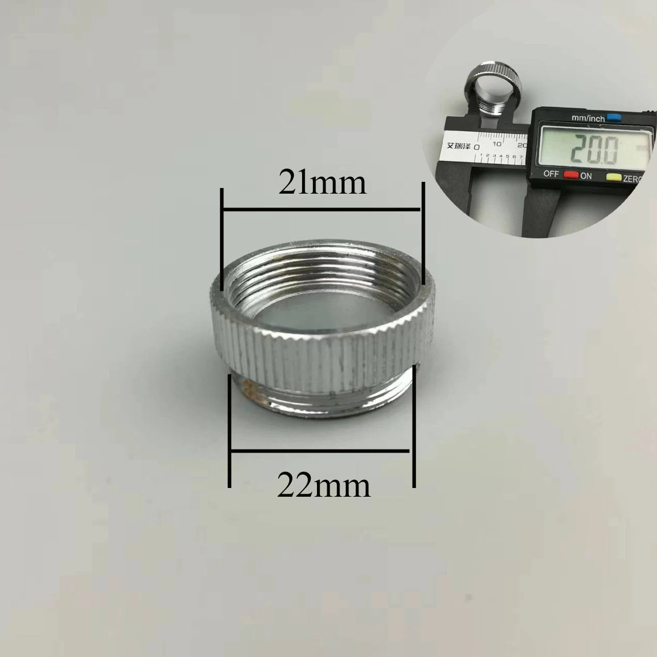 19 21 23 25 27mm female to male 22 adapter not standard thread