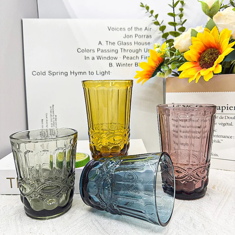 260 ml Water Glass for Juice Beer Tea Milk Wine Drinking Drinkware for Cold Drink Glasses Family and Friends Party