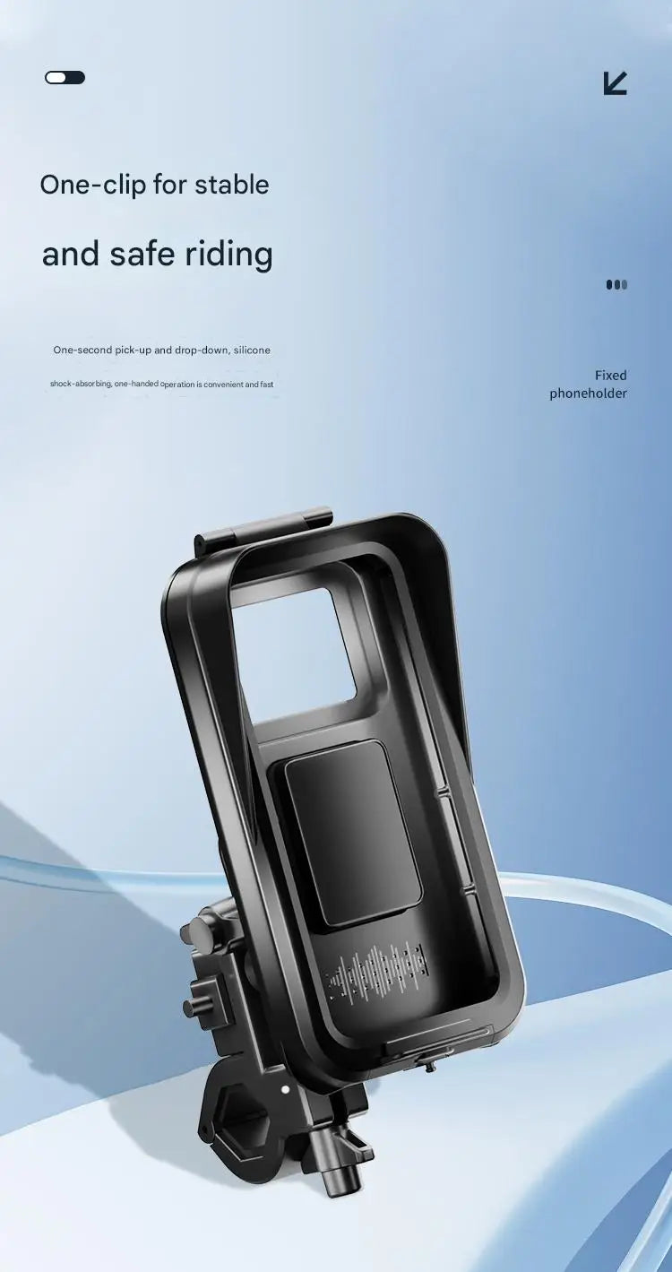 Three Proof Car Phone Holder Waterproof Dustproof Anti-Fall for Motorcycles Electric Bikes Bicycles - Secure Mounting