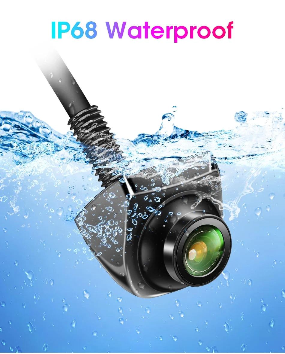 1080P AHD Rear Camera for Vehicle with CVBS Night Vision 12V IP68 Waterproof 170 Degree Fish-eye Lens HD Resistant