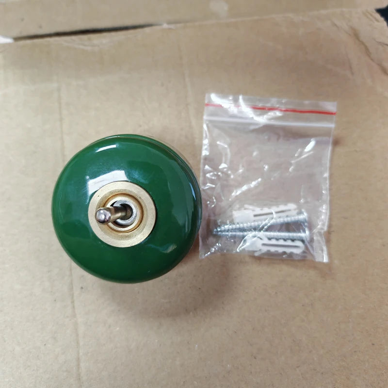 Home Improvement Round Ceramic Retro Toggle Switch 1 Ｗay 2 Way Control Wall Light Rocker Switch
